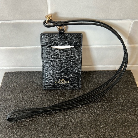 Coach Black ID Lanyard - Picture 2 of 10